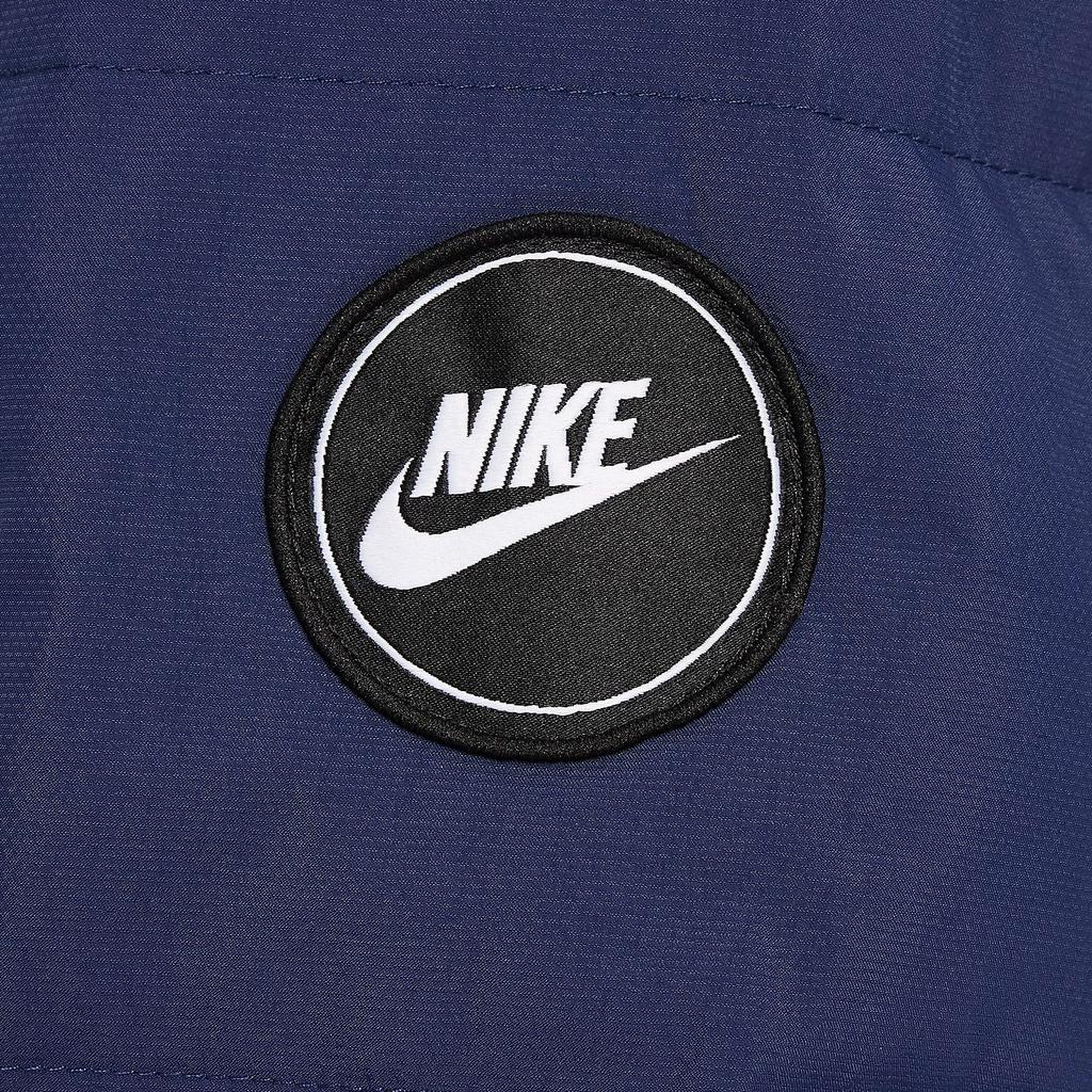 Nike Hooded Stylish Spliced Long Sleeve Comfortable Down Jacket Kids jackets Deep-Navy HQ7155-410