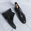 Chelsea Boots im britischen Stil für Herren Wildleder Herren Stiefeletten Vintage-Stil Business-Stiefel zum Anzug Allround-High-Top-Schuhwerk
