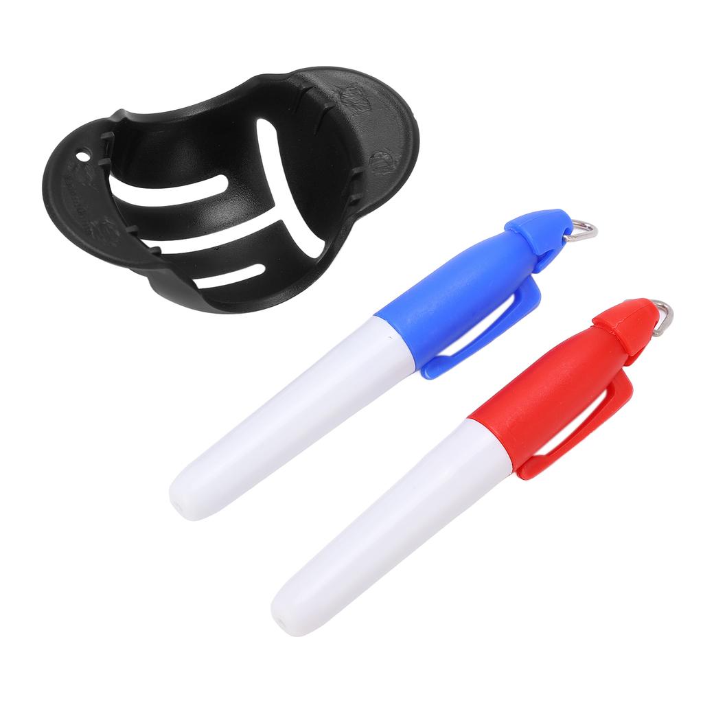 Golf Line Drawing Device Marker Stencil Golf Ball Triple Track 3 Line Marker for AlignmentBlack