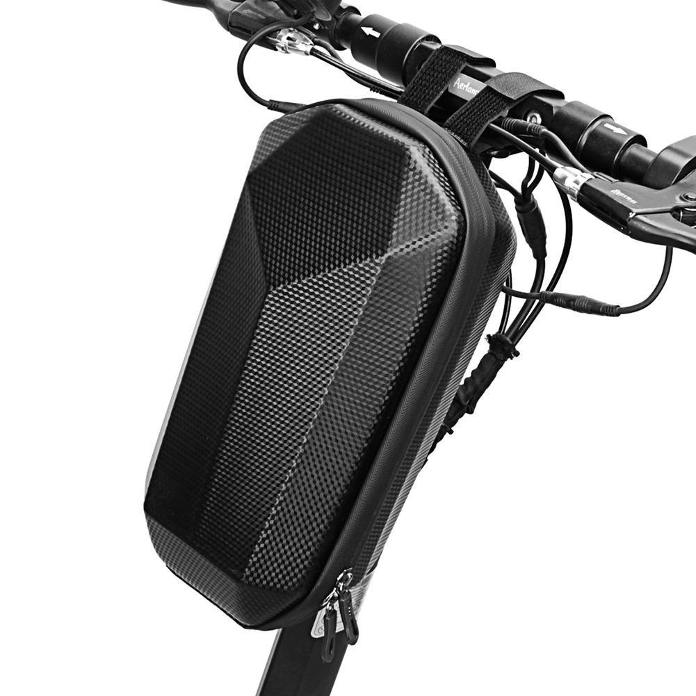 Electric Scooter Bag 2L 3L 4L Portable EVA Hard Shell Large Capacity Night Reflective Skateboard Front Handle Case Scooter Parts
