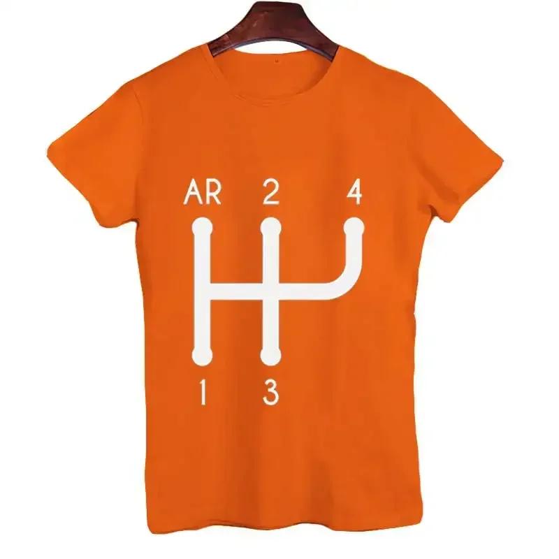 2023 Funny Harajuku Tshirt for Men 2CV Gear Shift Pattern Summer T-shirt Short Sleeve Graphic T Shirt Y2k Streetwear Men Clothes