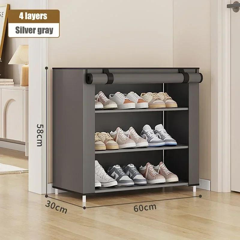 Shoe Cabinet Dustproof Fabric Organizer Large Size Nonwovens Multi Layer Household Thick and Stable Large Capacity Shoe Rack