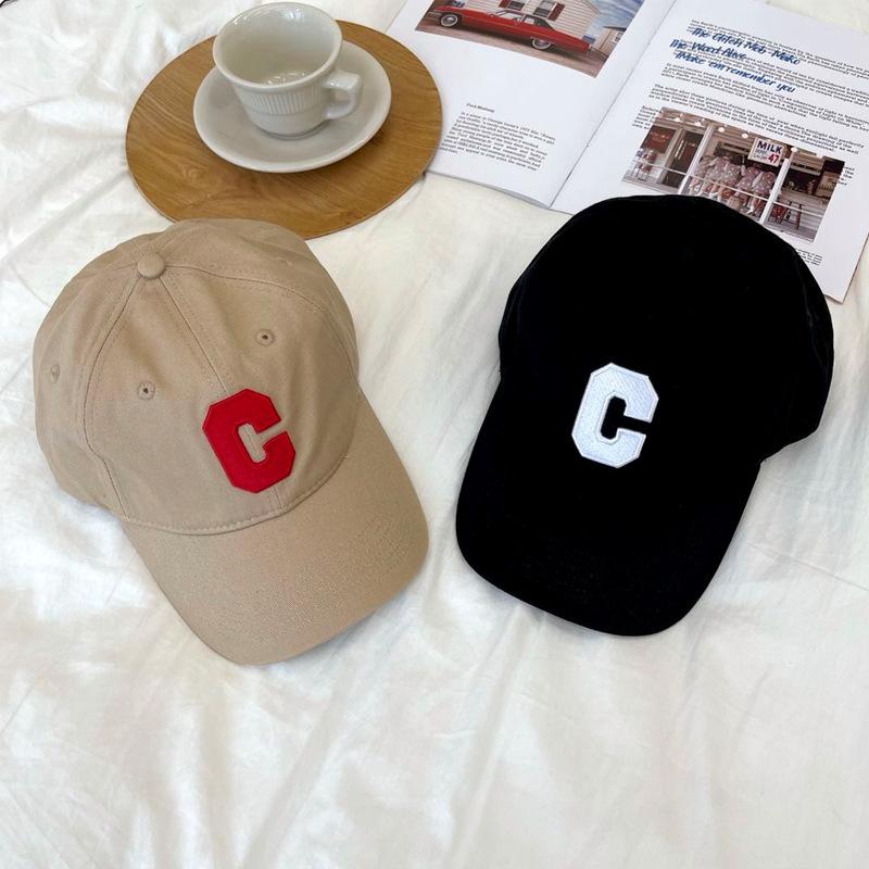 Frühling und Sommer neue Stickerei großes C weiches Oberteil Paar Ins Baseballkappe Kinder lässig vielseitig Sonnenschutz Studentenmütze Herren