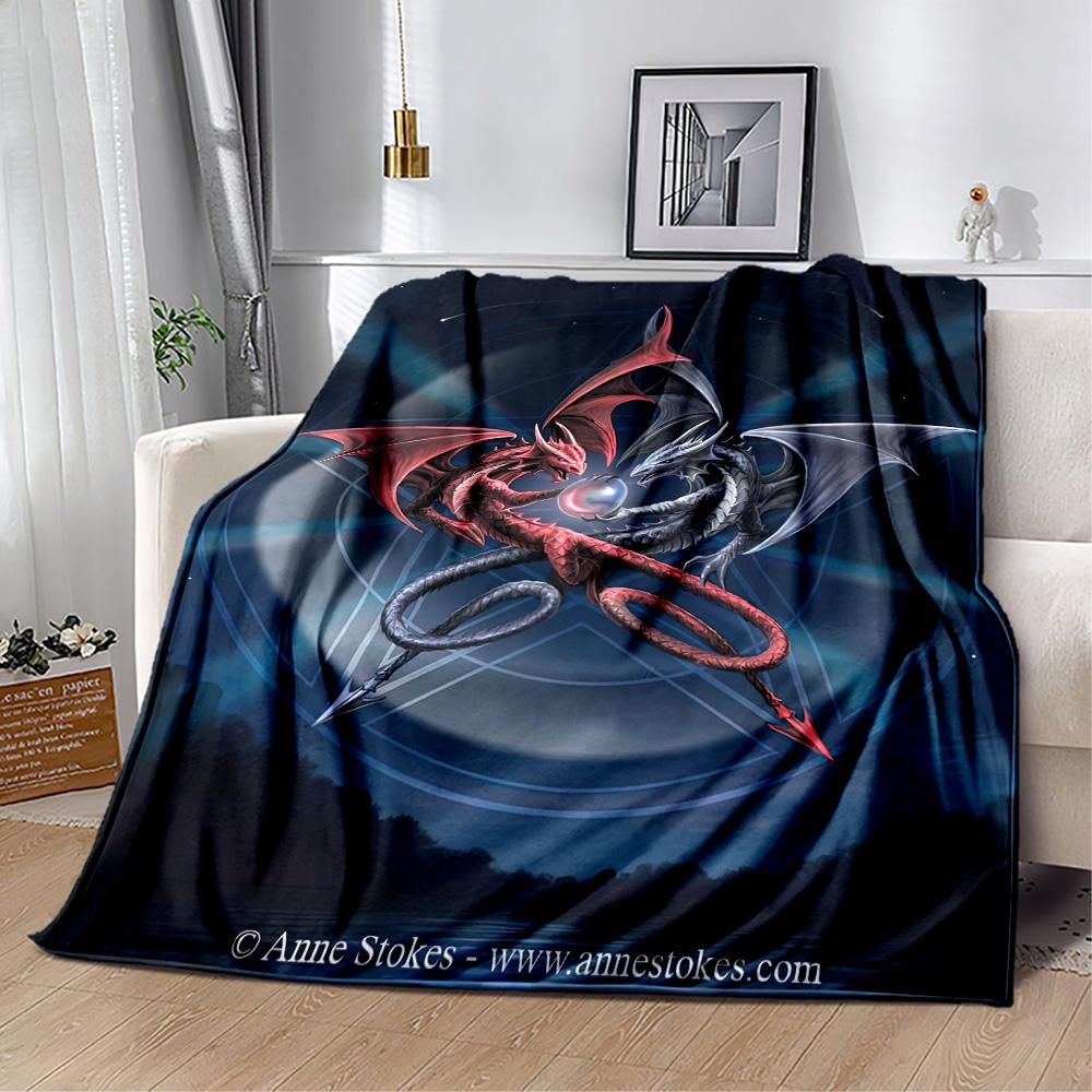 Gothic Style Blanket Ultra-Soft Perfect for Bedding Livingroom Chair for All Seasons Playful Design Birthday Christmas Gift Blanket