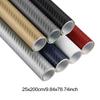 25cmx200cm 3D Carbon Fiber Vinyl Film Car Motorcycle Sticker Waterproof Decorative Adhesive Protector Film Car Accessories