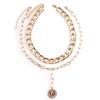 European and American Stacked Portrait Fashion Necklaces, High-end Design Necklaces