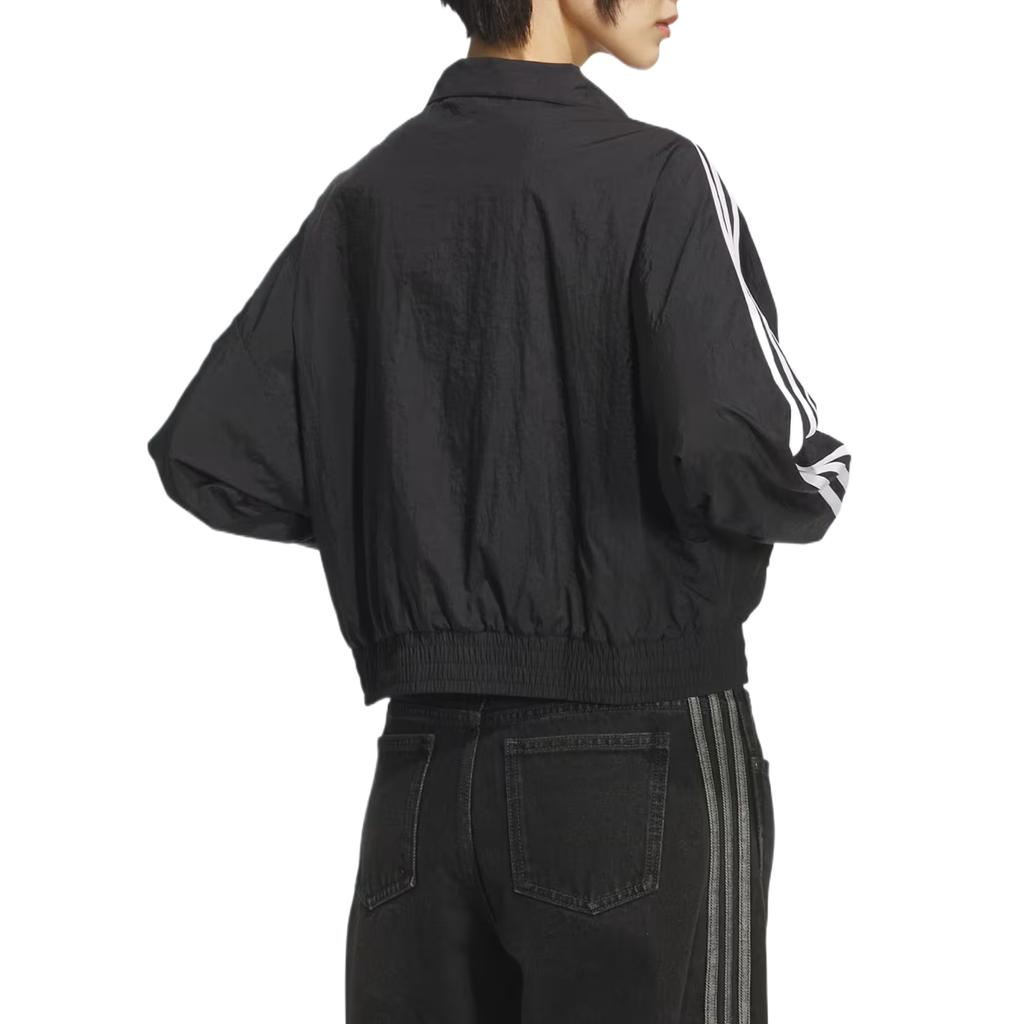 Adidas Casacos Originais Cor Sólida Gola Alta Zíper Jaqueta Casacos Femininos KG8512