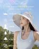 UV Protection Hat for Women Wide Full UV Protection Up To the Ponytail Face Slimming Chin Large Sun UV Protection UV Cut Sun Hat for Hiking [Yotonna]