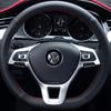 My Good Car ABS Auto-Lenkrad-Bedienfeld-Schalterabdeckung mit Pailletten für Volkswagen VW Golf 7 MK7 MK7.5 2013-