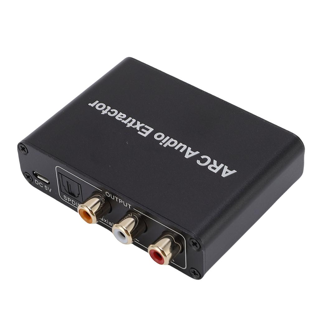 ARC Adapter Auto Signal Muting 192KHz HD Multimedia Interface Coaxial Optical Converter for TV Aluminum Alloy
