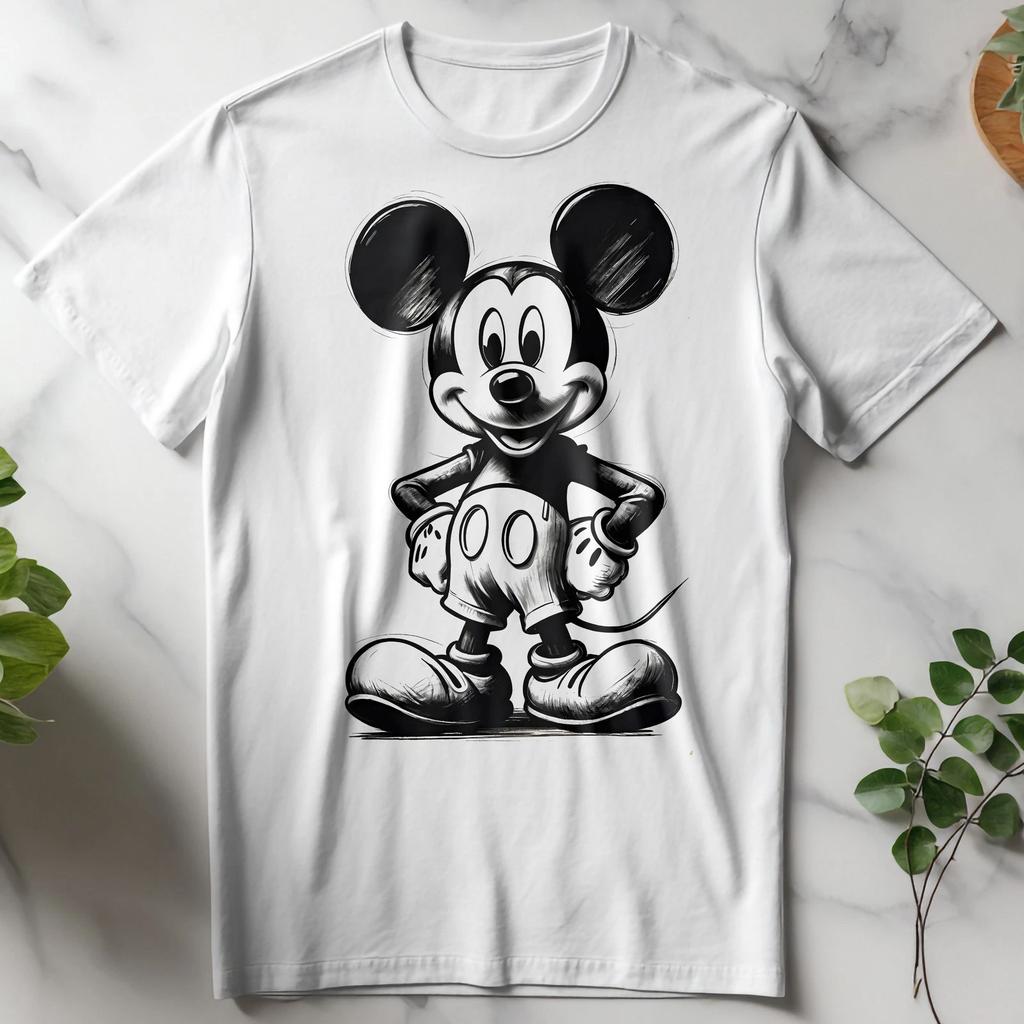 Mickey Mouse 013 Adult / Childrens T Shirts/t-shir Cotton