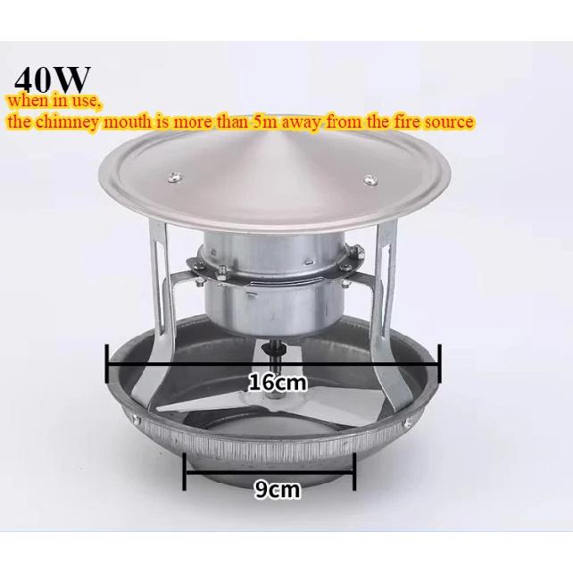 40/60/80/120W sadzīves dūmvada iegrimes ventilators dūmu