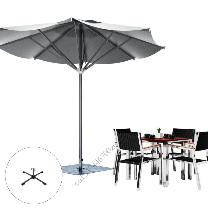 Large Outdoor Umbrellas with Heavy Type Steel Crosses Base Regulable Tilts for Patios Garden Beach Camping P9YB