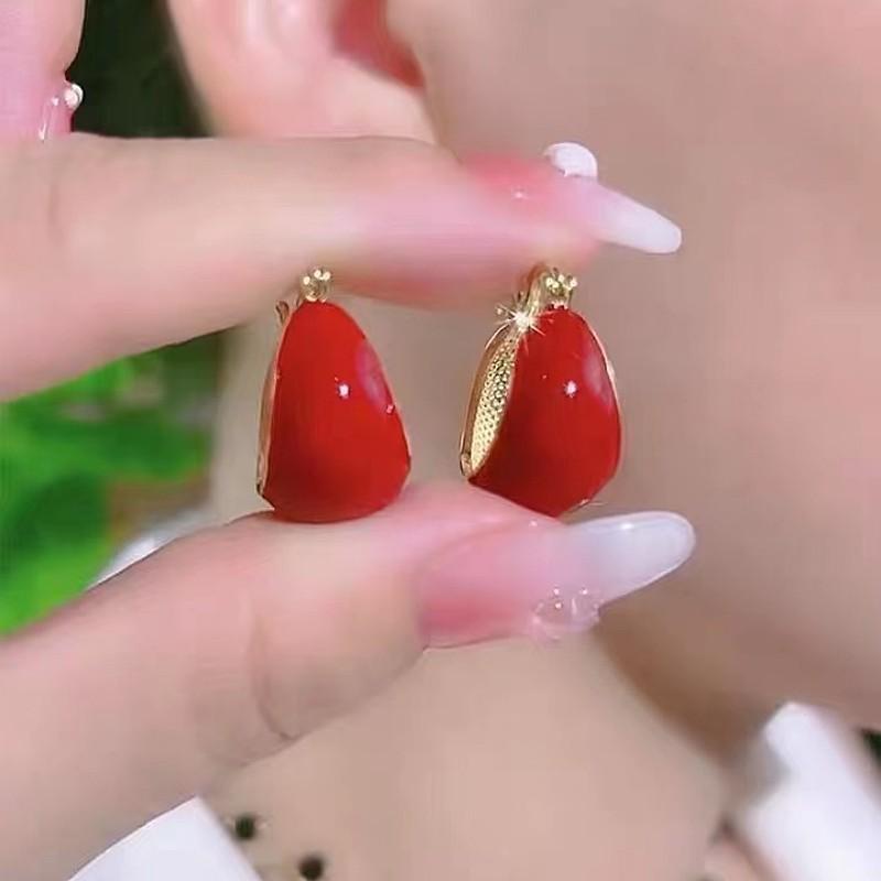 New Chinese Ethnic Style Retro Versatile Earrings Chinese Style Ancient Style Fringed Earrings Cheongsam Hanfu Cold Ear Jewelry
