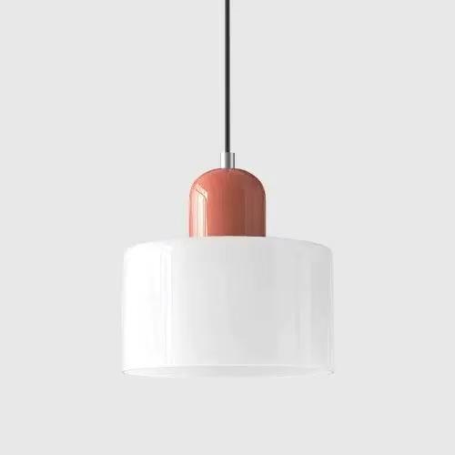 Vintage design kolorowy szklany zwis Nordic luksusowa restauracja dekoracja domu różowy pomarańczowy zielony biały zwis