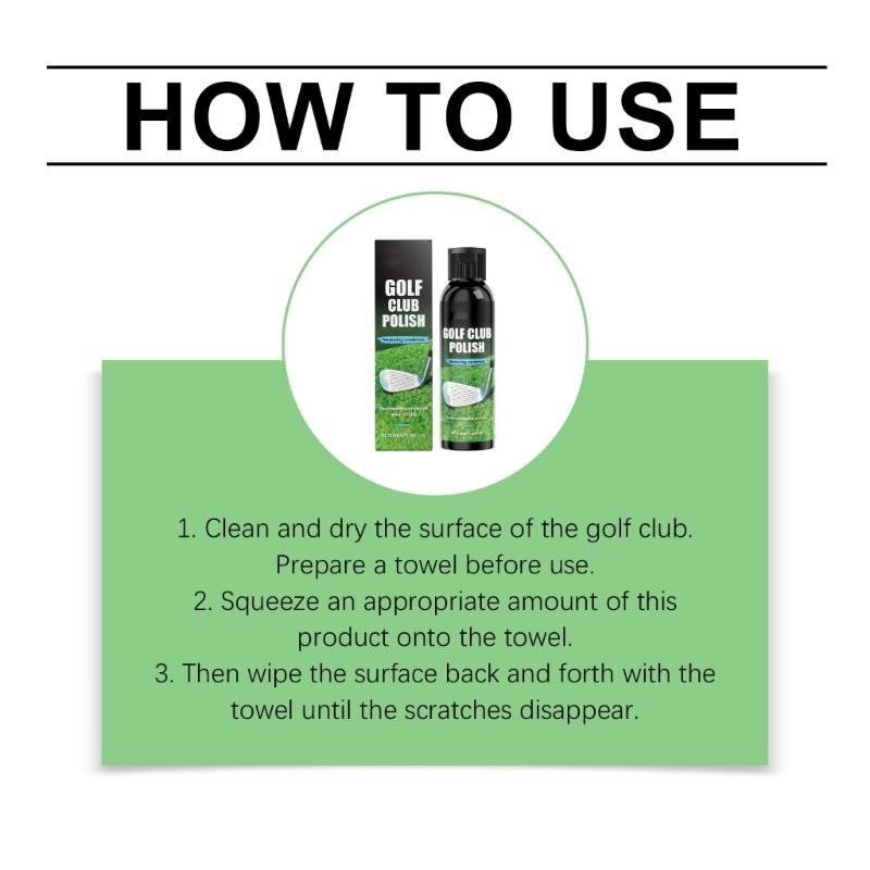 Golf Club Scratch Remover Polisher Cleaner 100ML Night Use Golf Club Polish With Silicone Formulas For Quick Cleaning