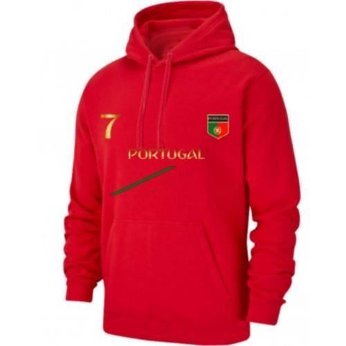 Men's Red Portugal Football Hoodie