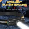 Mini Flashlight Rechargeable Type C USB 18650 Power Emergency Strong Light Waterproof LED Headlamp Zoomable Powerful Headlight