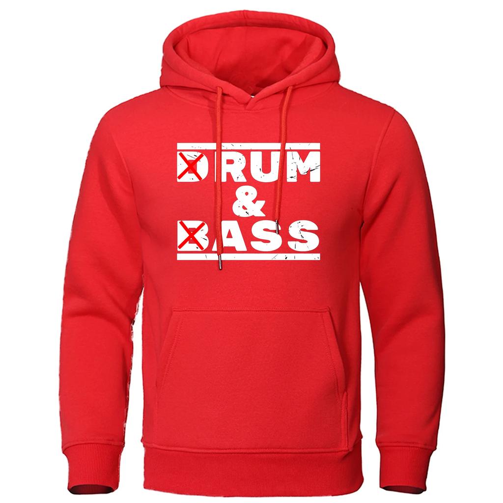 Pullover Hoodies 2025 Spring And Autumn Men's Drum & Bass Lovers Rum & Ass Funny Quote Logo Print Premium Brand Coat