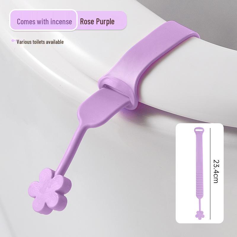 Cute Cartoon Silicone Toilet Seat Lifter - Flip-Up Handle