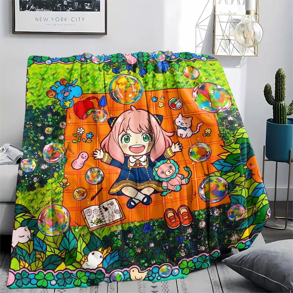 

Anya Forger Print Flannel Blanket, Ultra Soft High Quality All Seasons Warm Throw, Home Decor Cozy Blanket, Perfect Christmas Gift 80cm x 120cm