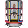 Children's Trampoline, Ø160 Cm, Ages 3-6, Safety Net, L-Shaped Legs, Multicolor