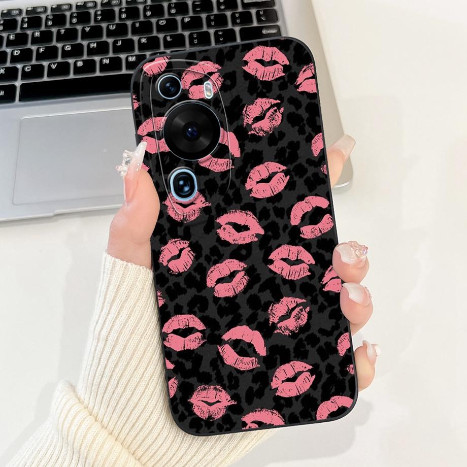 For Huawei P60 Art P60 Pro HuaweiP60 Case Cover Soft Silicone TPU Flower Butterfly Girly Fashion Painting Bumper Fundas