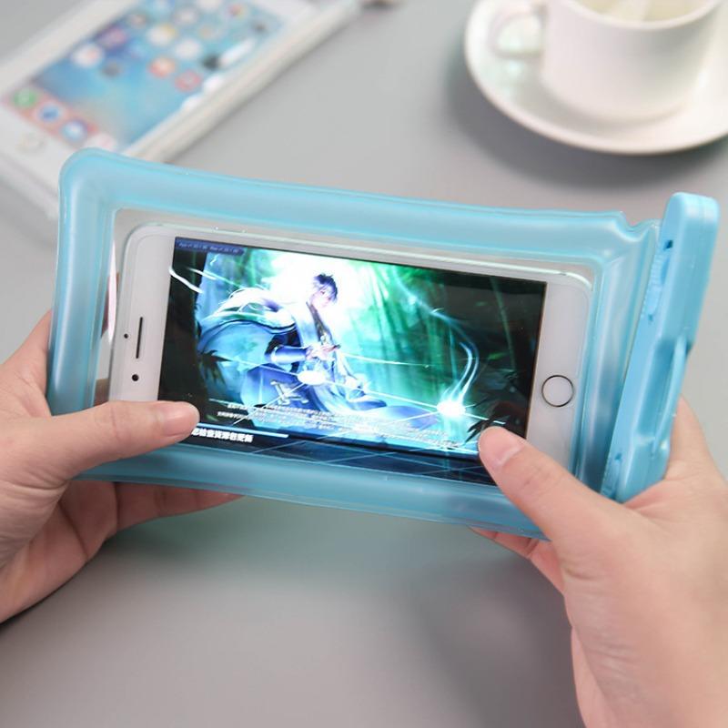 Mobile Phone Waterproof Bag, Travel Touch Screen Waterproof Case with Lanyard, Swimming Sealed Bag