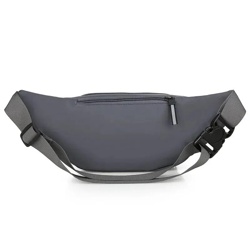 Canvas Fit Waistpack Mobile Fanny Waist Packs Men's Sports Outdoor Leisure Running Anti Theft Ultra Thin Invisible Waist Bag