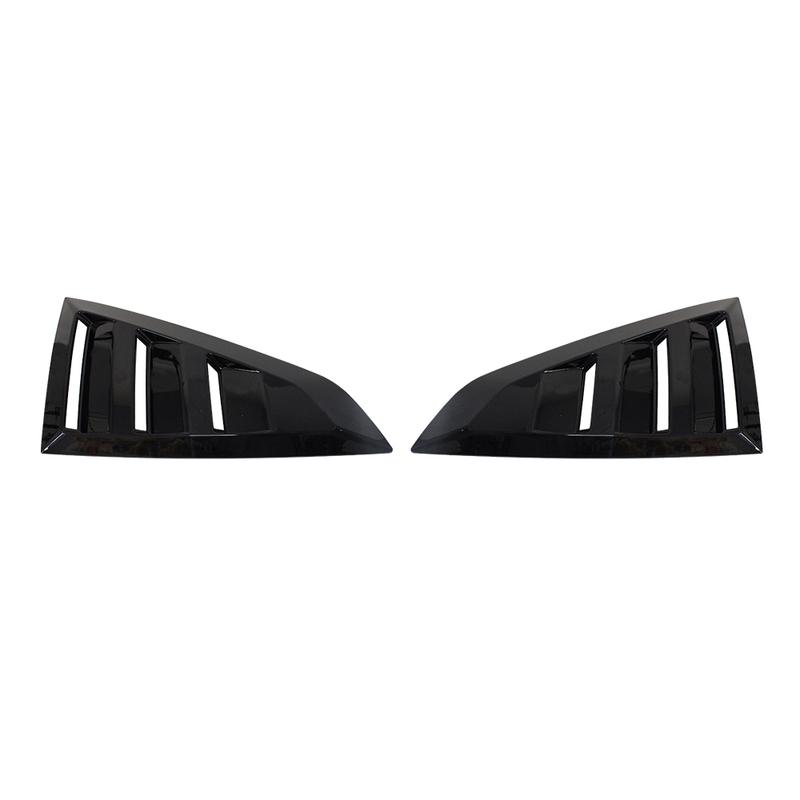 For Ford Mustang 2024-2025 Rear Window Louver Shutter Cover Side Vent Trim Windshield Scoop Cover Exterior ABS Car Accessories