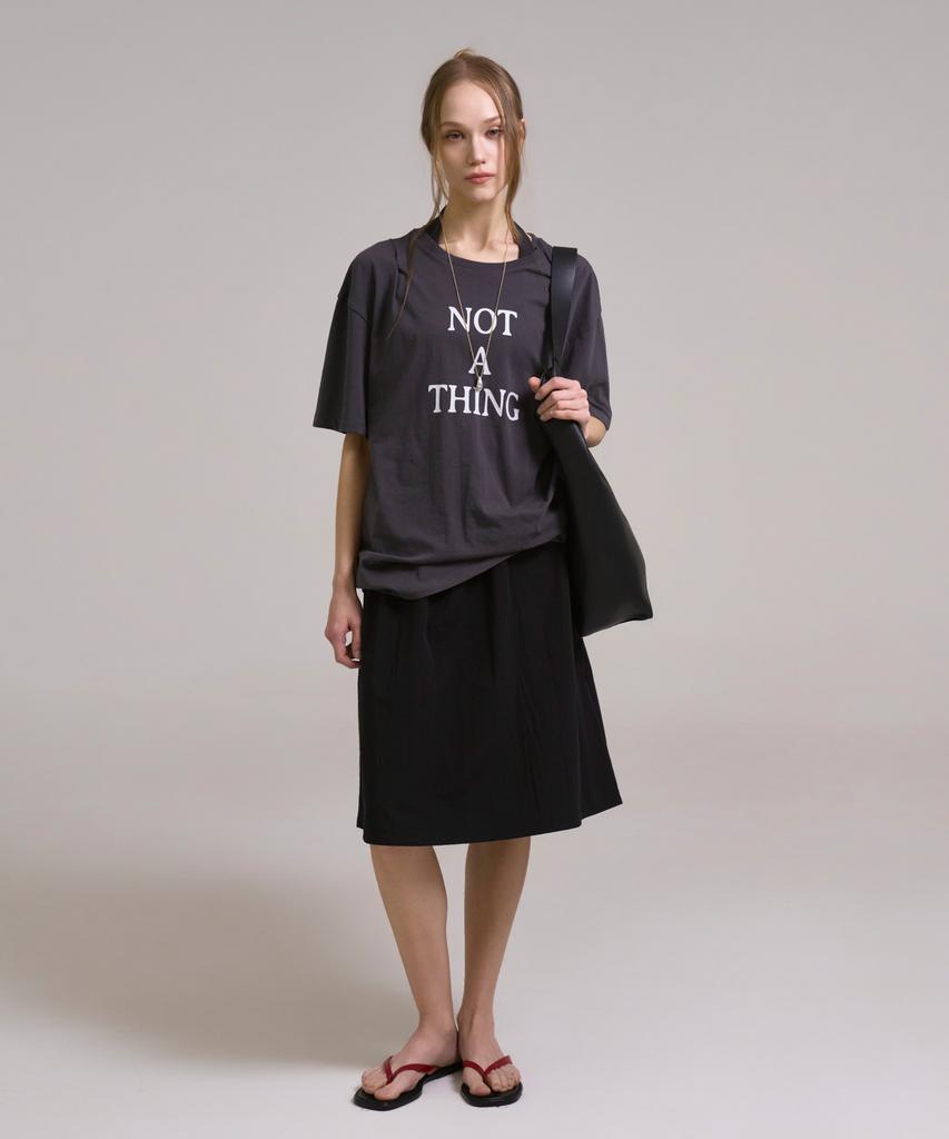 Sin And Lee Anime Midi Skirt Black