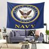 US Navy Badge Tapestry  Show Your Pride and Honor with This Official Military Symbol  Ideal for Bedroom Decoration