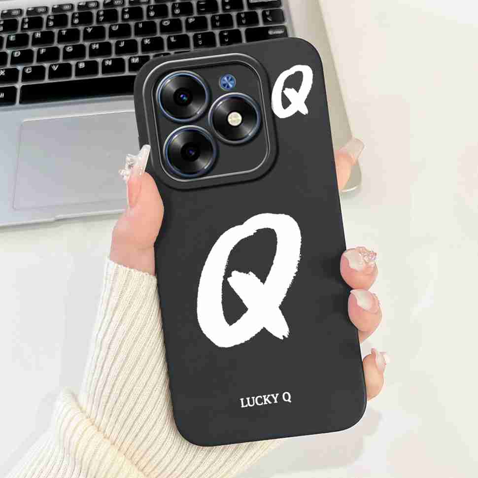 Luckly Letters For Infinix Smart 8 Cases Silicone Soft TPU Shockproof Cover For Infinix Smart 8 7 6 Smart8 Smart7 Smart6 Case