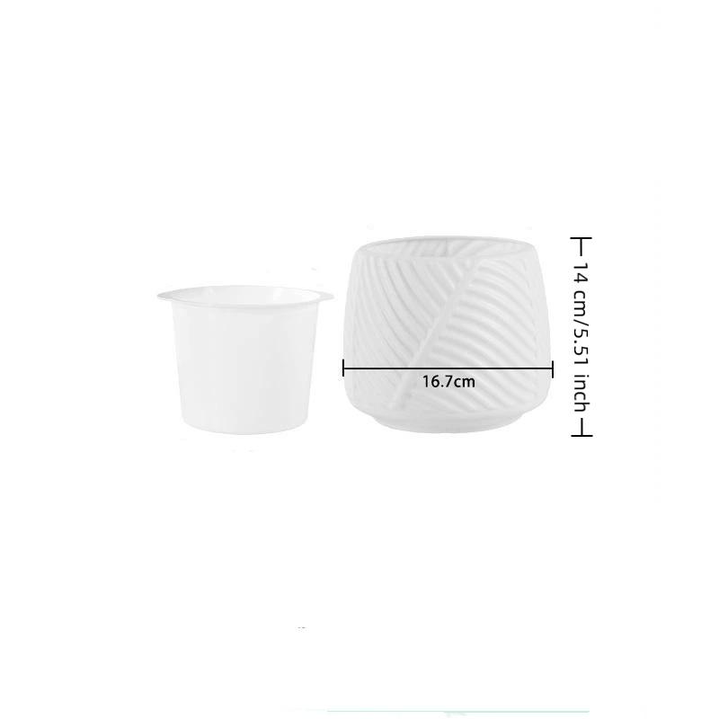 1 Pc Mini Self Watering Flower Pot Fish Tank Transparent Plastic Plant Pots Self Watering Planter Pot Vase For Home Decoration