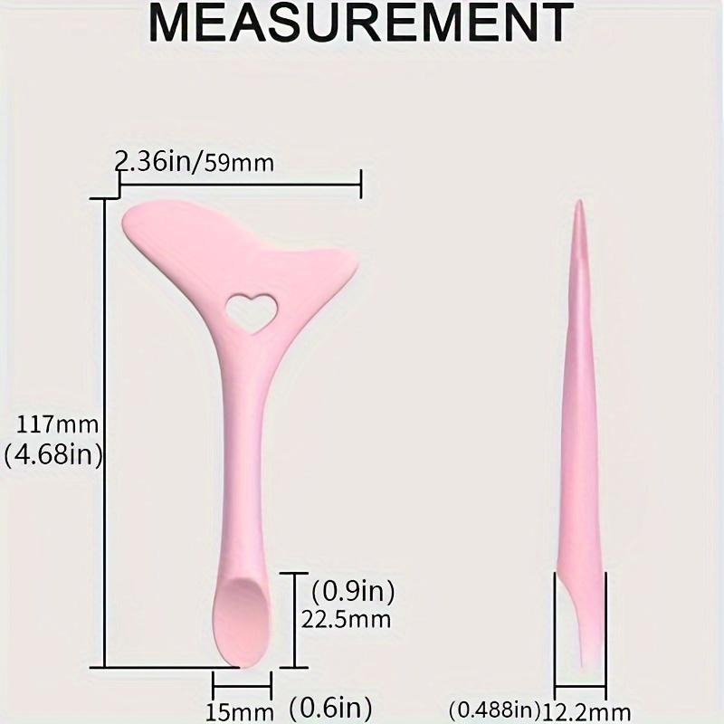 1PC/2PC Silicone Eyeliner Auxiliary Makeup Tool Reusable Eyeliner Template Quick Template Auxiliary Eyeliner Mold Bathroom Durable розовый
