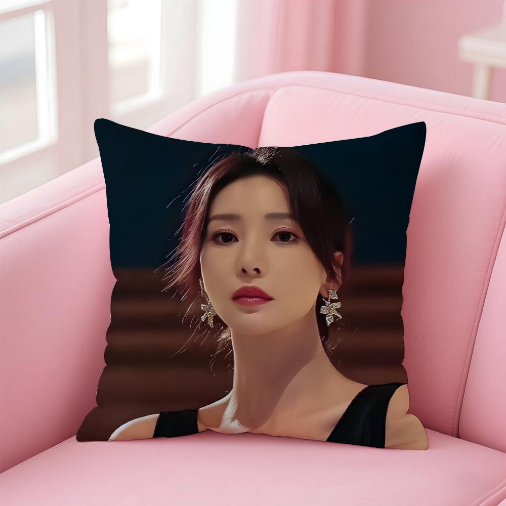 Popular fashion Chinese sexy actress LLiu Yan Cushion Cover Pillow Case Soft Friendly Fabric Concealed Zipper