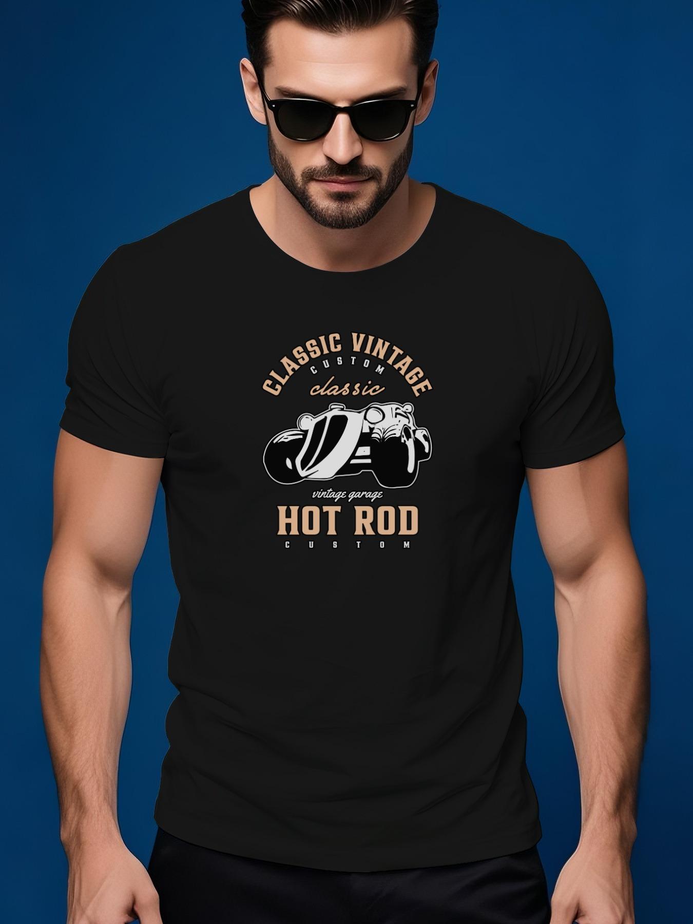 Vintage Hot Rod Car Graphic - Classic Automotive Design T-shirt XS