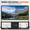 Outdoor Movie Screen w/ Stand, 150" Portable Movie Screen, 16:9 HD Wide Angle Outdoor Projector Screen, Front & Rear Projection, w/ Storage Bag &