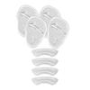 High Heel Gel Inserts Pad Set with 2 Forefoot Cushion Pad 2 Back of Heel Support Pad for Women High Heel Cushion Inserts Transparent