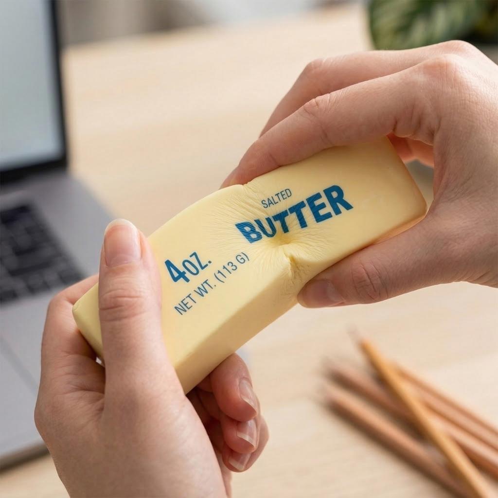 Butter-Stück - Langsames, Weiches und Niedliches Spielzeug, Weiches und Niedliches Spielzeug, Stressball, Fingertipp-Spielzeug zur Stressbewältigung und für ADHS, Partygeschenk