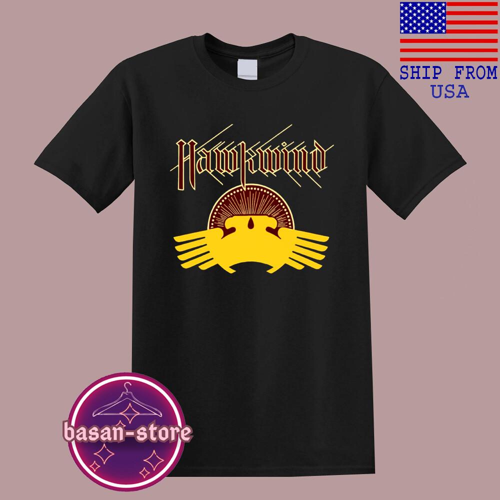 Hawkwind Men#039;s Black Size S5XL Unisex T-Shirt XL