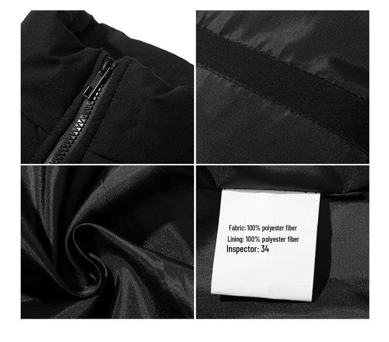 Ανδρικό Χοντρό Βαμβακερό Μπουφάν Χειμώνα 2025 - Casual Χαλαρή Εφαρμογή Ζεστό Εξωτερικό Ρούχο