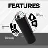 Insulated Can Holder Reusable Double Layered Universal Home Supplies Can Cooler Sleeve for Home Kitchen Dining Beer Coffee