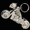 Fashion Cool Motorcycle Skull Bag Charm Key Ring Rubber Keyring Gift Key Chain