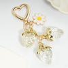 Sweet and Cute Semi-Transparent Strawberry Flower -Shaped Bag Charm Bag Charm