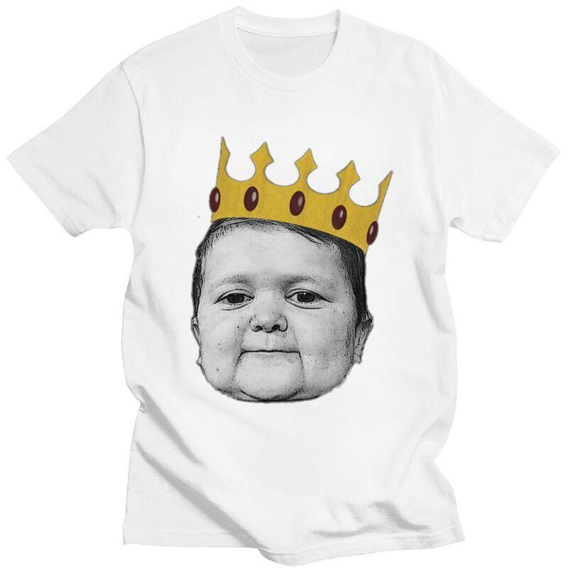 Custom Hasbulla Magomedov Crown Meme T Shirt ShortSleeve Cotton Tshirt Leisure Hasbulla Fighting Meme Tees Slim Fit Clothing