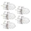 5Pcs Fishing Lure Light Diamond Shape LED Corrosion Resistance Auto Open Flashing Bass Lure Light White