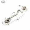 Multi-Color Door Hook: White, Black, Antique & Red Bronze, Stainless Steel, Windproof Room Door Bolt