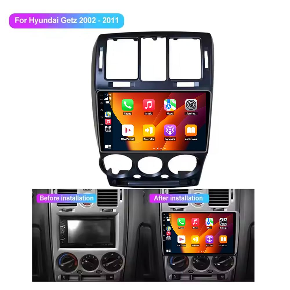 For Hyundai Getz 2002 - 2011 Left Handle Drive Car Radio Multimedia Video Navigation 4G GPS Android Wirelss CarPlay BT Screen