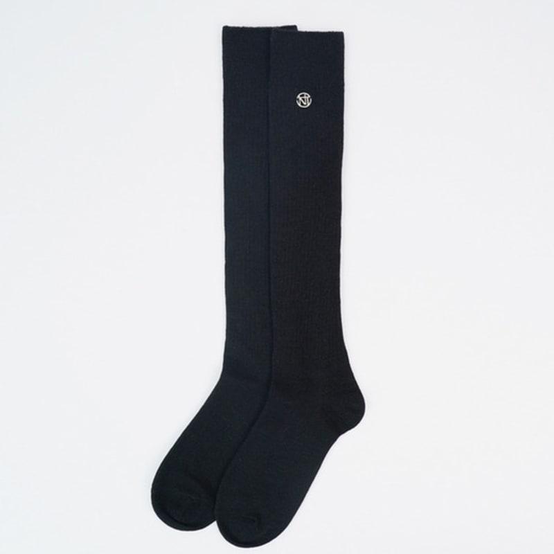 Nitina Emblem Wool Blend Knee Socks BK